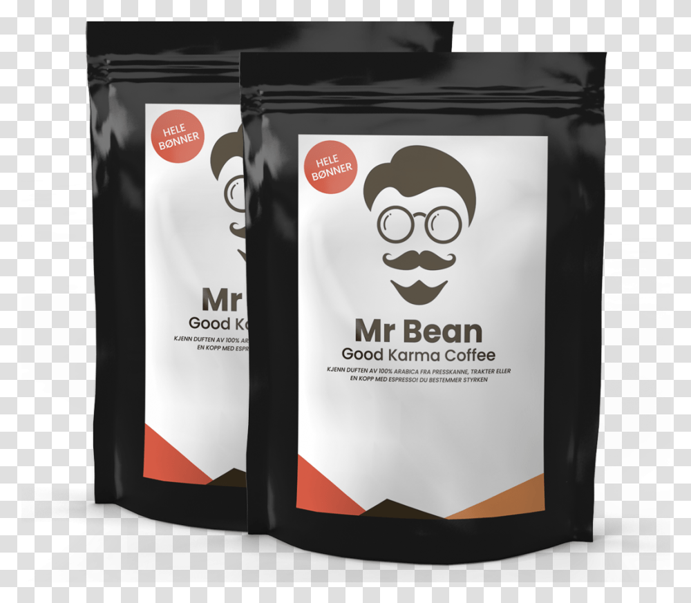 Mr Bean Kaffe 2 X 250g Kaffebnner Paper Bag, Advertisement, Poster, Flyer, Brochure Transparent Png