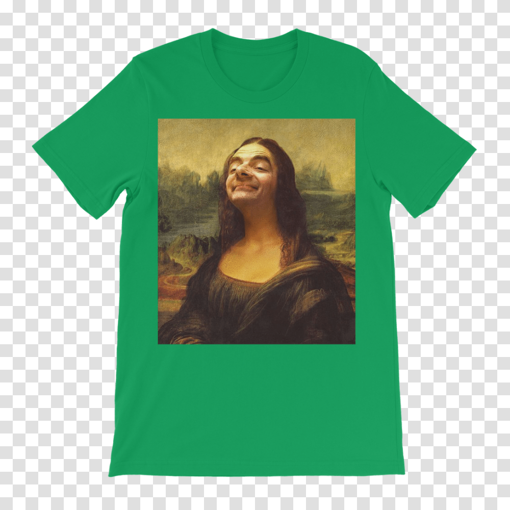 Mr Beans Face On The Mona Lisa Ufeffclassic Kids T Shirt, Apparel, Person, Human Transparent Png