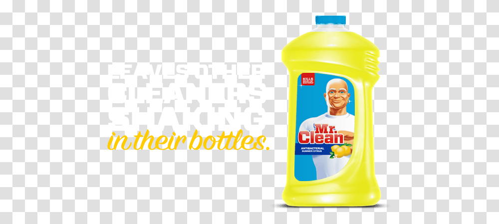 Mr Clean Mr Clean Original Liquid, Label, Beverage, Person Transparent Png