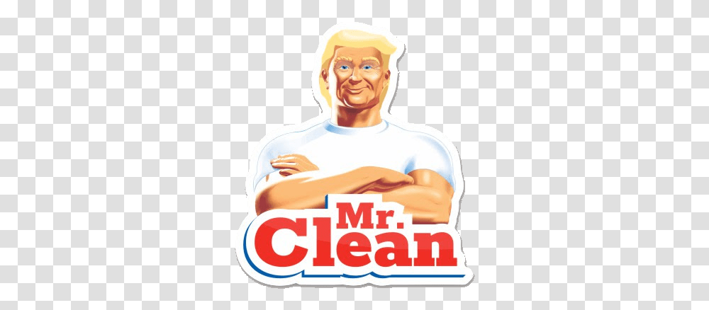 Mr. Clean, Person, Face, Head Transparent Png
