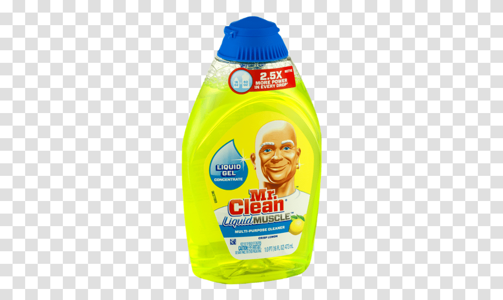 Mr Clean Soap, Label, Bottle, Person Transparent Png
