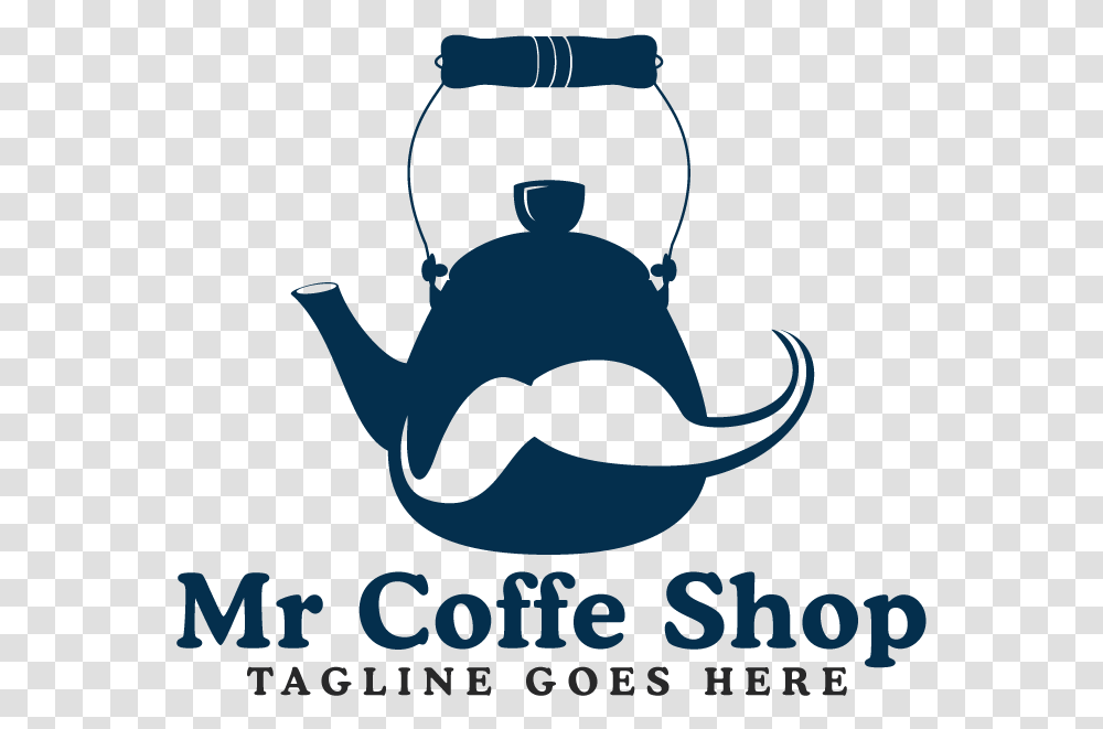 Mr Coffee Shop Logo Design, Pottery, Teapot, Kettle, Poster Transparent Png