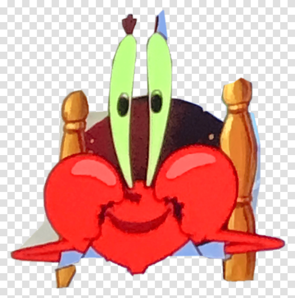 Mr Crabs Freetoedit Cartoon, Birthday Cake, Dessert, Food, Animal Transparent Png