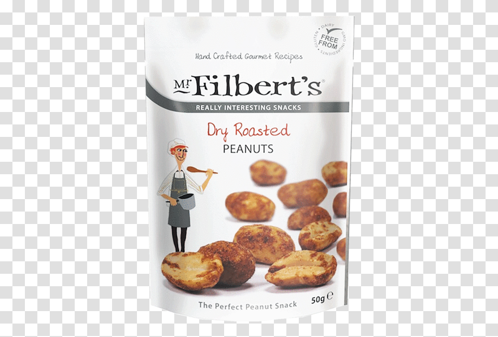 Mr Filbert S Dry Roasted Peanuts 50gData Rimg Mr Filberts Nuts, Food, Person, Human, Menu Transparent Png
