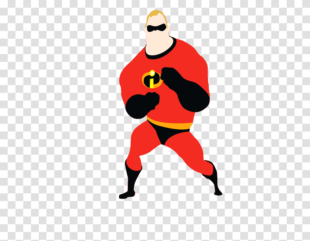 Mr Incredible In His New Red Uniform Clipart Incredibles, Person, Hand, People Transparent Png