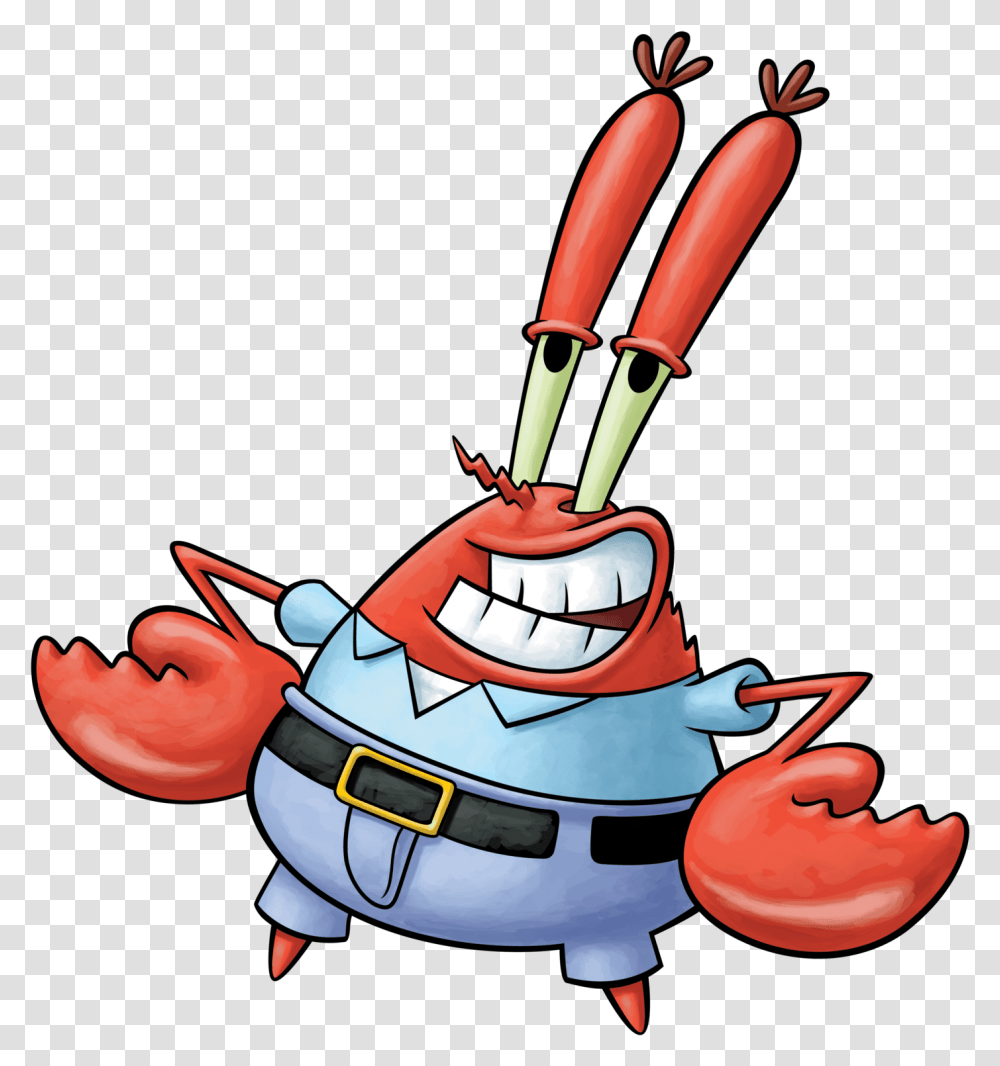 Mr Krabs, Lawn Mower, Tool, Leisure Activities Transparent Png