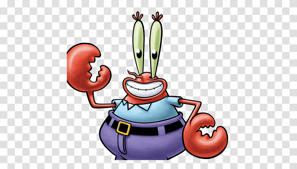 Mr Krabs From Spongebob Squarepants Cartoon, Toy, Sea Life, Animal, Food Transparent Png