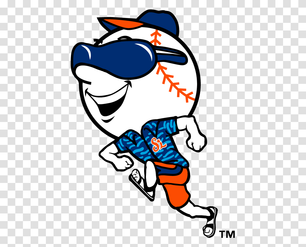 Mr Met On Vacation In Port St St Lucie Mets Logo, Sunglasses, Sport Transparent Png