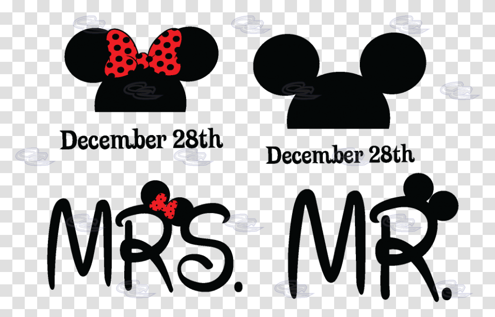 Mr Mrs Mickey Minnie Mouse Heads With Custom Wedding Mickey Mouse Y Minnie Mrs, Outdoors, Dj, Alphabet Transparent Png