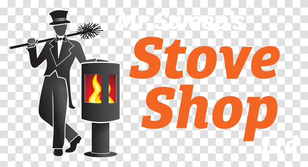 Mr Sweep Shop Logo White Outline White Text Illustration, Label, Light, Person, Traffic Light Transparent Png