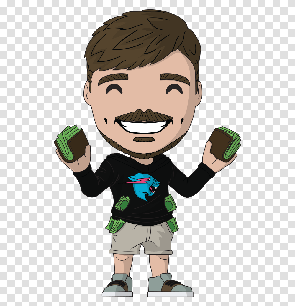 Mrbeast Mrbeast Youtooz, Person, Face, Plant, Helmet Transparent Png