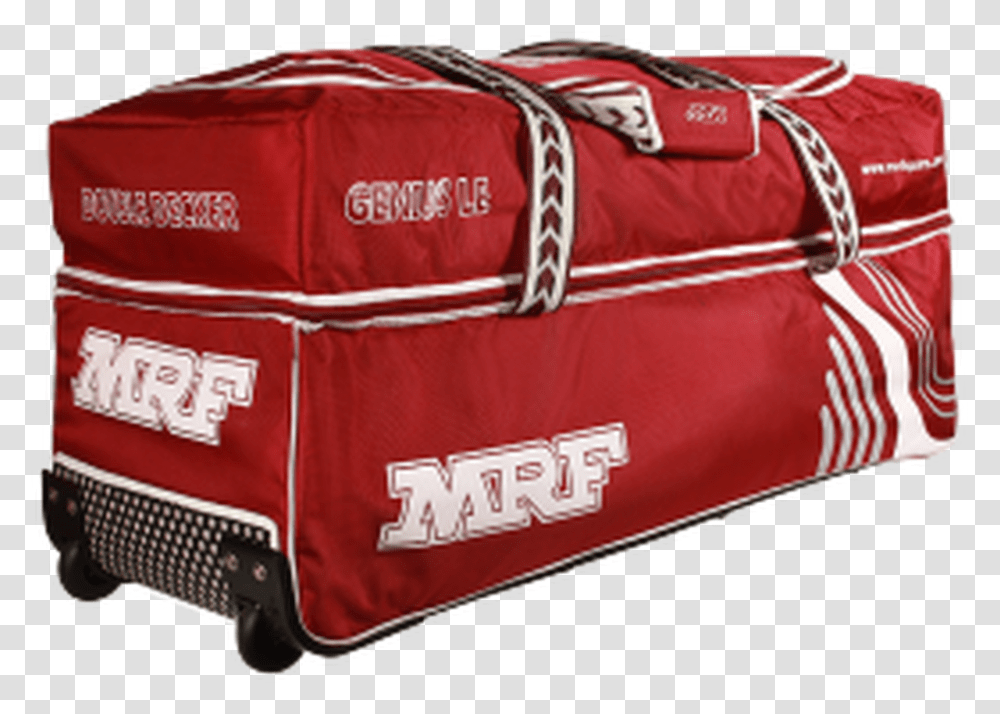 Mrf Genius Le Wheelie Cricket Kit Bag Cricket Kit Bags Mrf, First Aid, Vest, Lifejacket Transparent Png