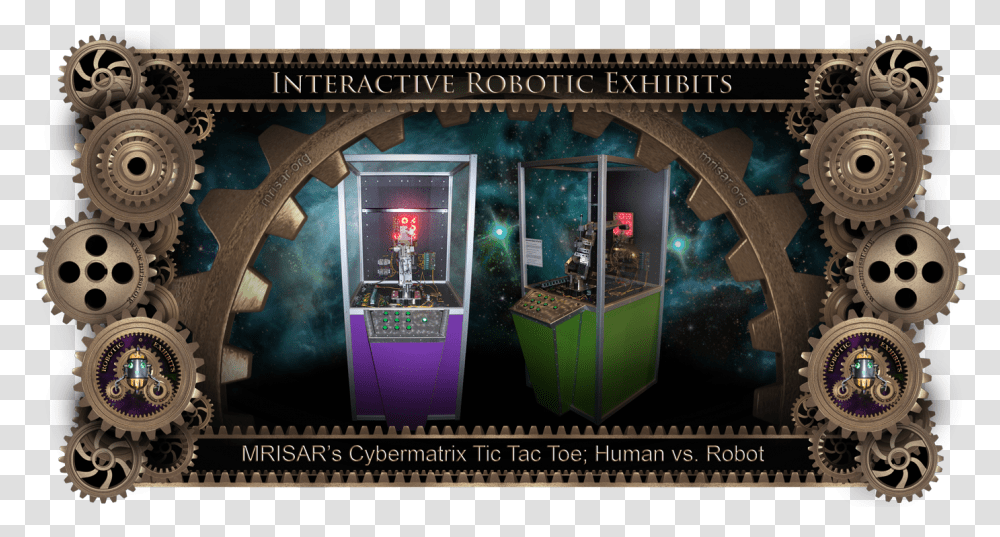 Mrisar S Cybermatrix Exhibit Design About Robit, Arcade Game Machine, Lighting, Wheel, Metropolis Transparent Png