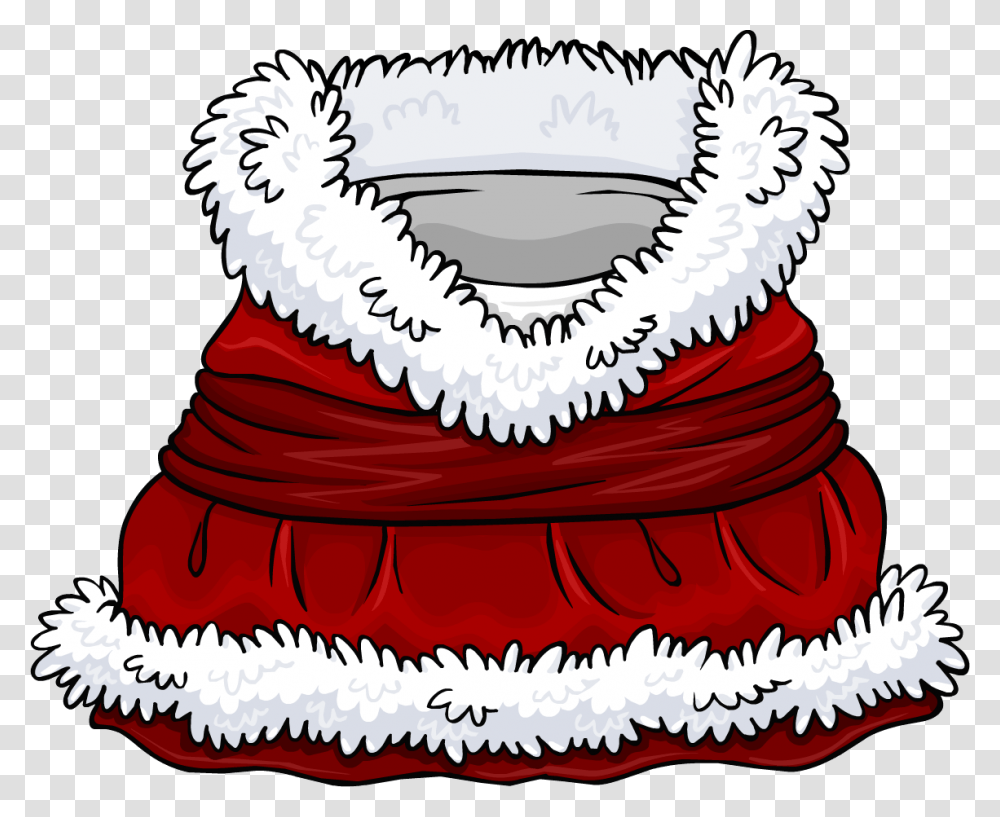 Mrs Claus Body Template Download Claus Dress Background, Apparel, Birthday Cake, Dessert Transparent Png