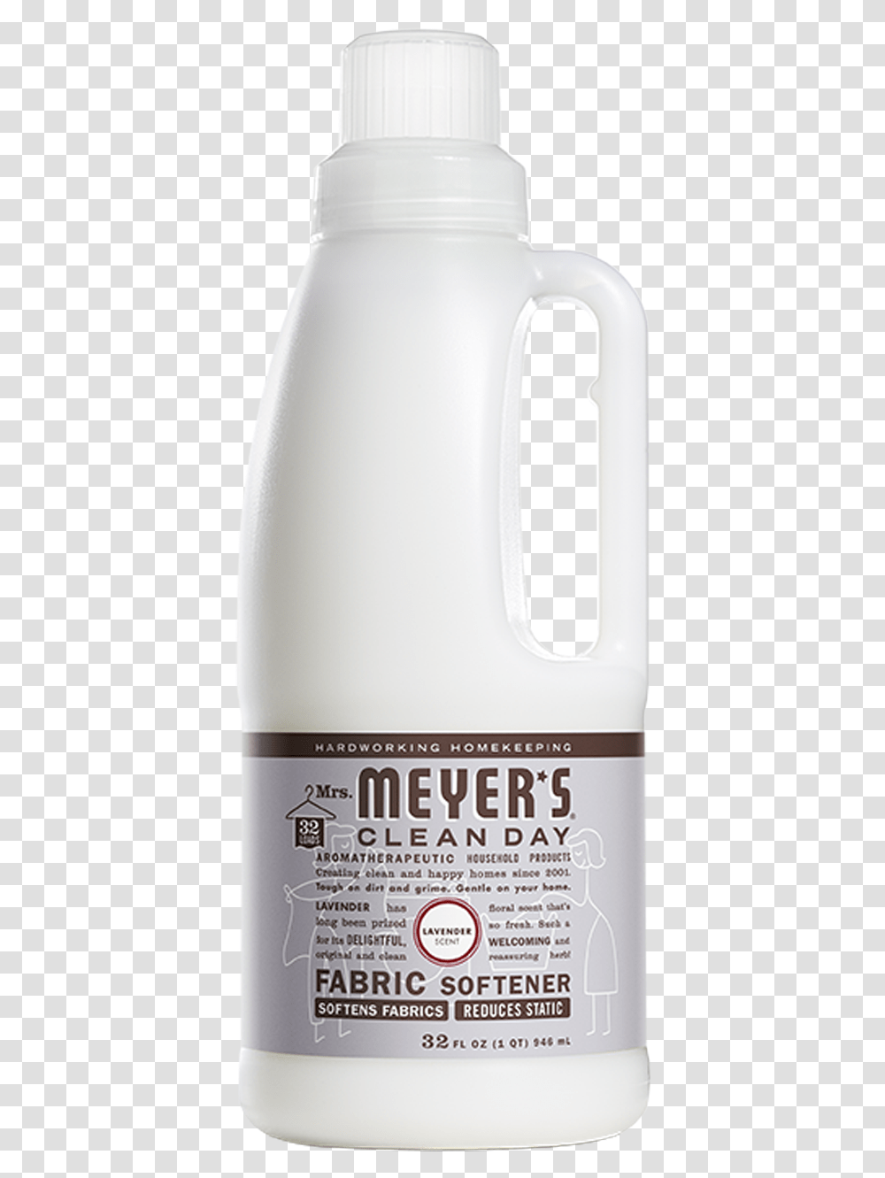 Mrs Meyers Lavender Fabric Softener Mrs Meyer's Fabric Softener Lavender, Milk, Beverage, Drink, Bottle Transparent Png