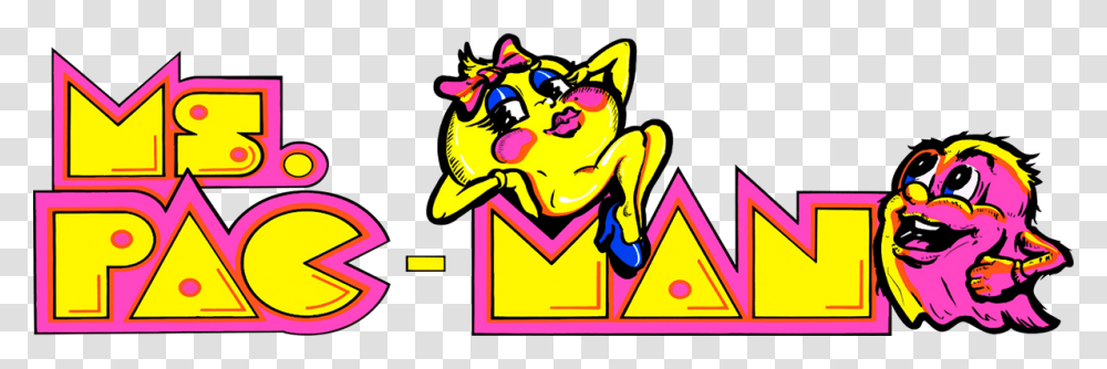 Ms Pac Man Arcade Marquee, Triangle, Peeps Transparent Png