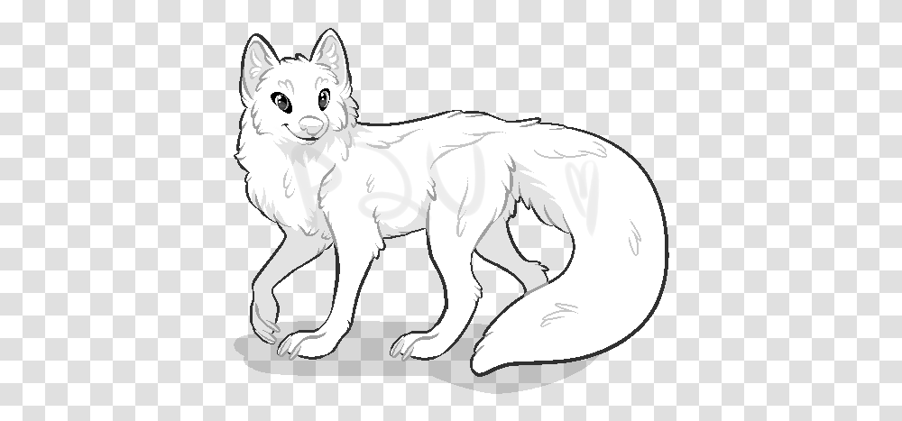 Ms Paint Friendly P2u Fox 1 By Sqd Fur Affinity Dot Net Lovely, Wolf, Mammal, Animal, White Dog Transparent Png