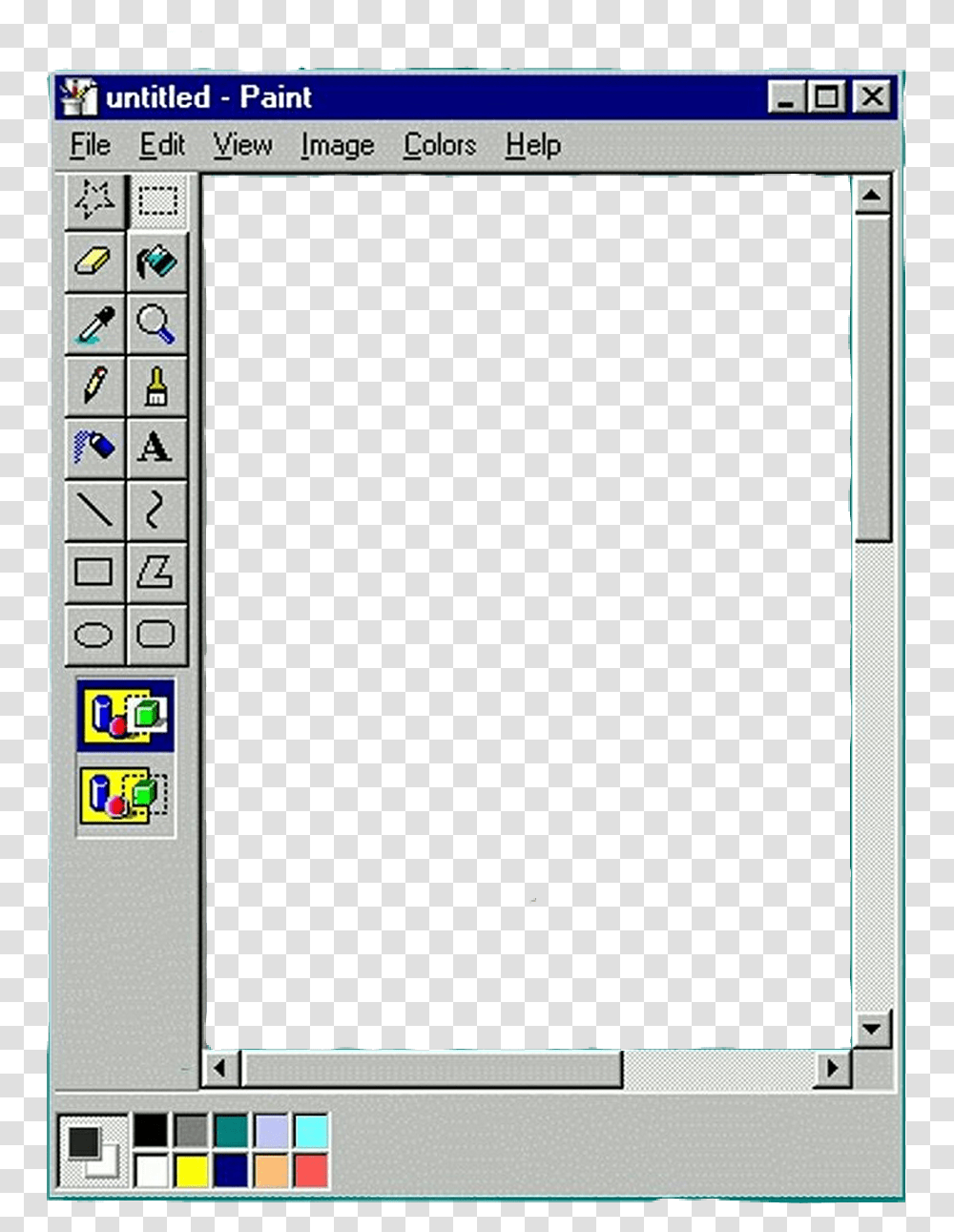 Ms Paint Windows 98 Download Windows 98 Paint, Monitor, Screen, Electronics, Display Transparent Png