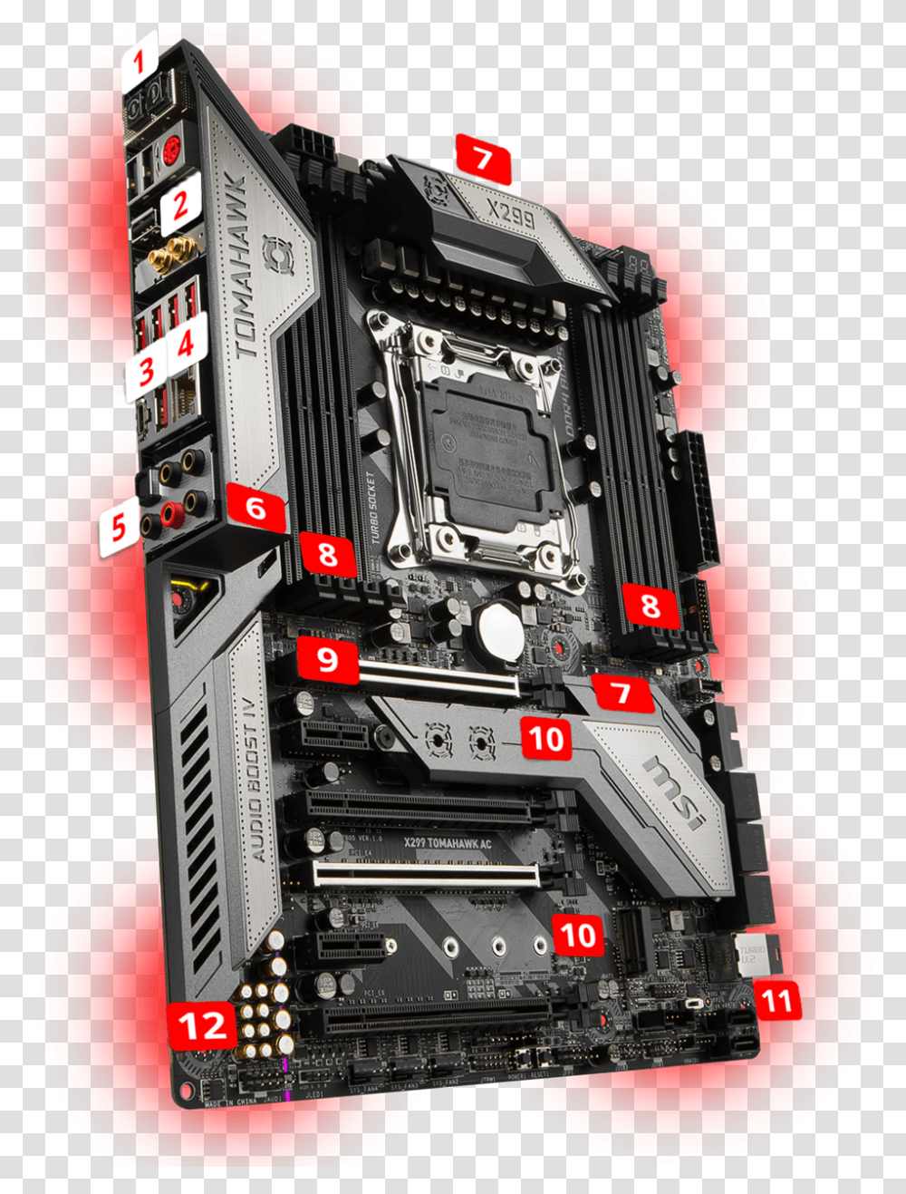 Msi Atx Tomahawk Ac Motherboard Computer Alliance, Fire Truck, Vehicle, Transportation, Electronics Transparent Png