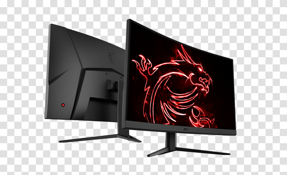 Msi Optix G27c4 Curved 27 Inch Gaming Monitor, Screen, Electronics, Display, LCD Screen Transparent Png