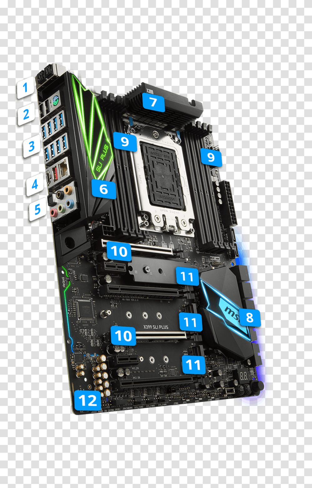 Msi Sli Plus Motherboard, Computer, Electronics, Hardware, Computer Hardware Transparent Png