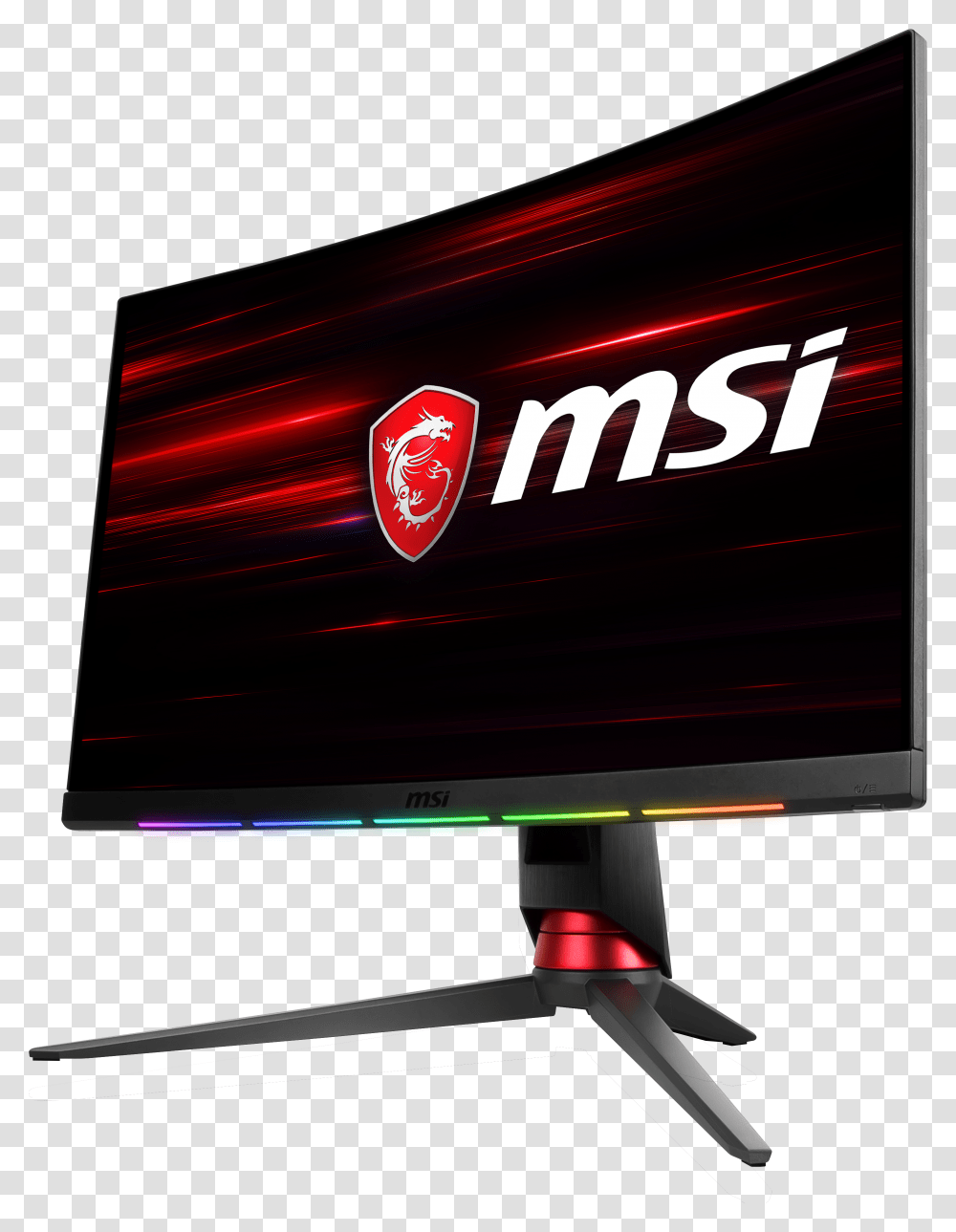 Msi Steelseries Optix Mpg Curved Gaming Monitor Debuts Msi Optix G, Screen, Electronics, Display, LCD Screen Transparent Png