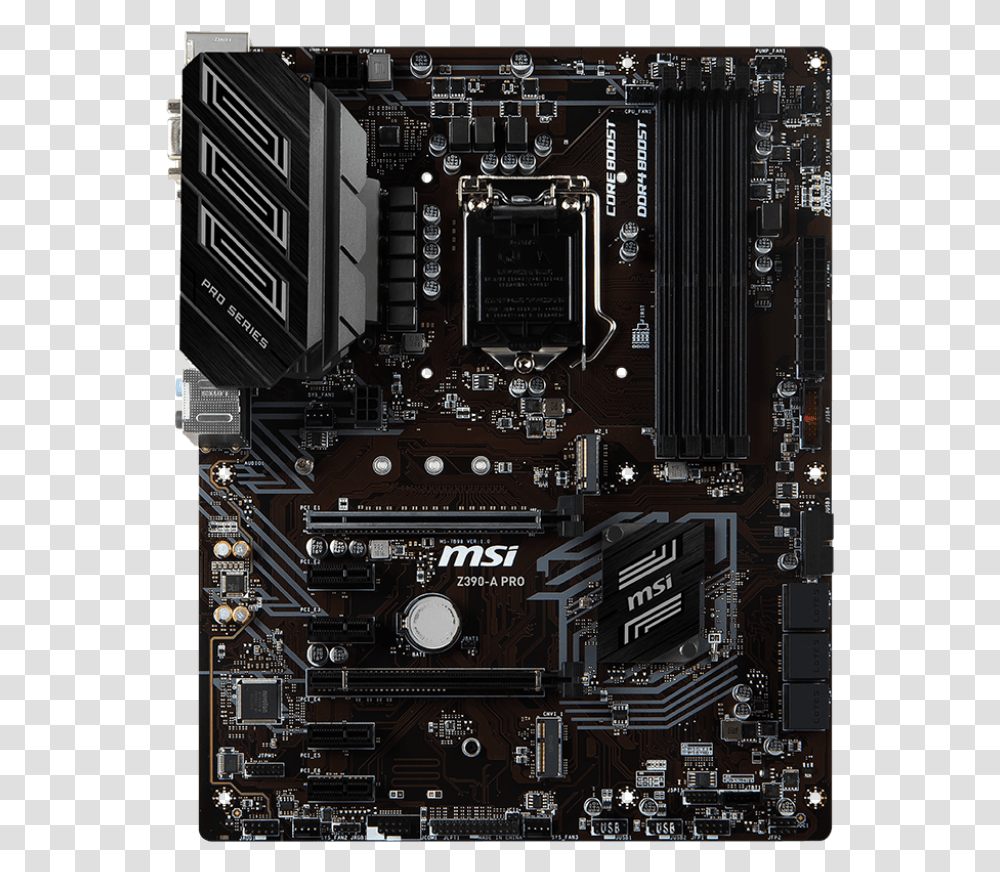 Msi Z390 A Pro, Cpu, Computer Hardware, Electronic Chip, Electronics Transparent Png