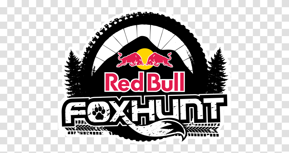 Mtb Event News Red Bull Fox Hunt Logo, Text, Label, Symbol, Vehicle Transparent Png