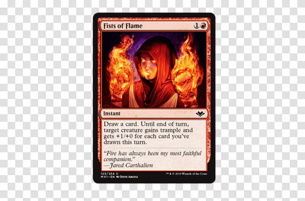 Mtg Fists Of Flame, Person, Advertisement, Poster Transparent Png
