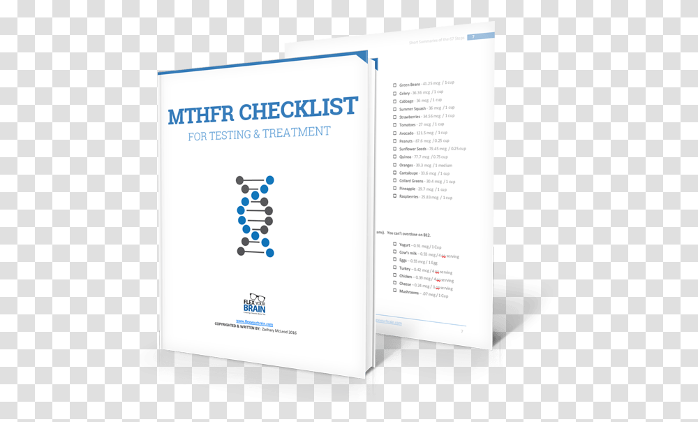 Mthfr Check List Book And Grocery List Together Poster, Page, Advertisement, Flyer Transparent Png