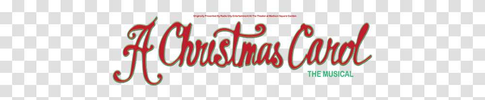 Mti A Christmas Carol Broadway Version Logo Christmas Carol The Musical, Label, Alphabet, Word Transparent Png