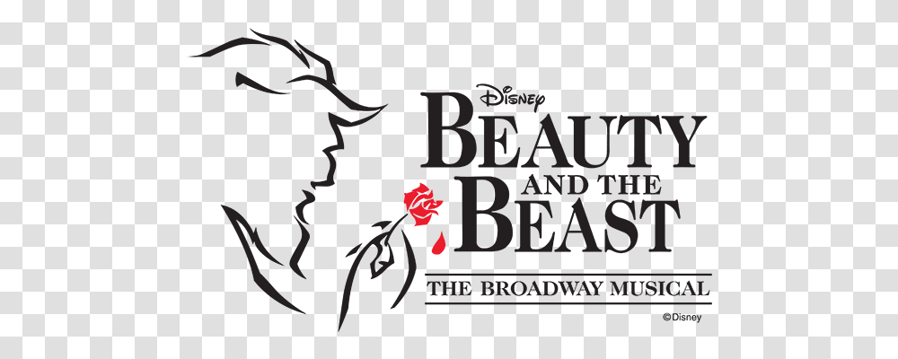 Mti Beauty And The Beast Logo Disney's Beauty And The Beast Broadway Logo, Poster, Advertisement, Alphabet Transparent Png