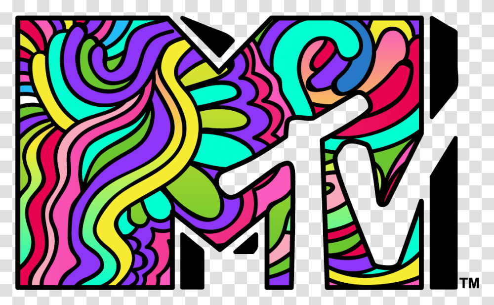 Mtv Psychedelic, Modern Art, Floral Design Transparent Png