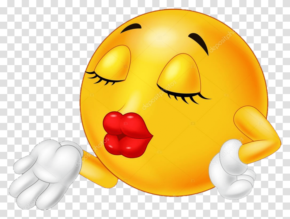 Muah Mucuk Kiss Emoji Kissingemoji Heart Love Kiss Emoji, Food Transparent Png