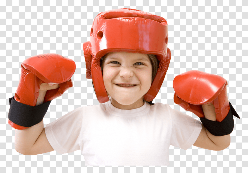 Muay Thai Kids Download Kickboxing Kids, Person, Human, Helmet Transparent Png