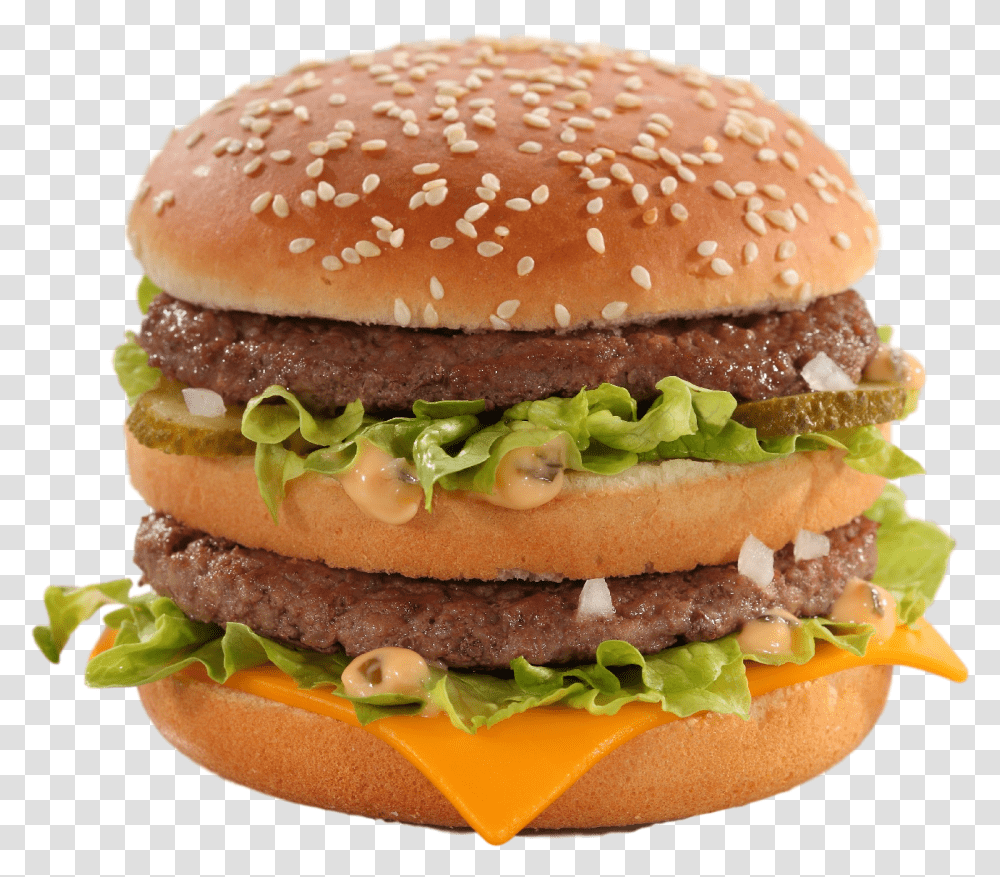 Much Grease Is In A Big Mac, Burger, Food Transparent Png