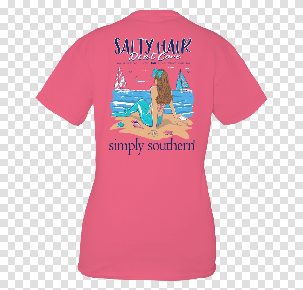 Muddy Hair Don't Care Simply Southern, Apparel, T-Shirt, Sleeve Transparent Png