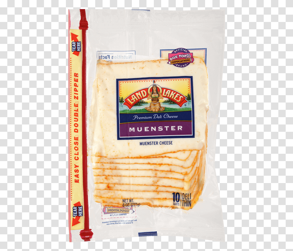 Muenster Cheese Land O Lakes, Bread, Food, Cracker, Plant Transparent Png