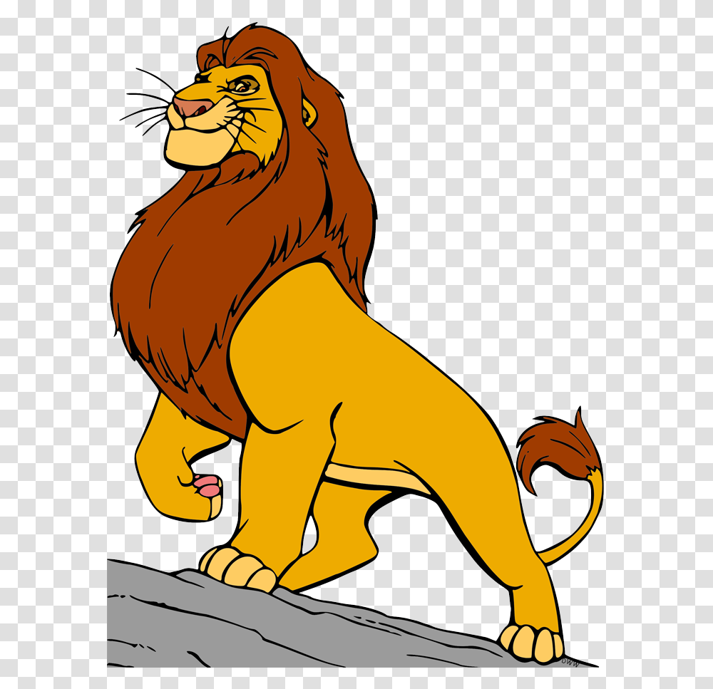 Mufasa Clipart Lion King Mufasa And Sarabi, Animal, Mammal, Wildlife, Kneeling Transparent Png