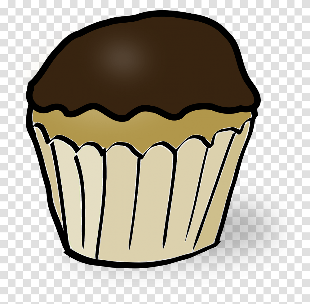 Muffin Chocolate Cupcake Free Picture Muffin Clipart, Cream, Dessert, Food, Creme Transparent Png