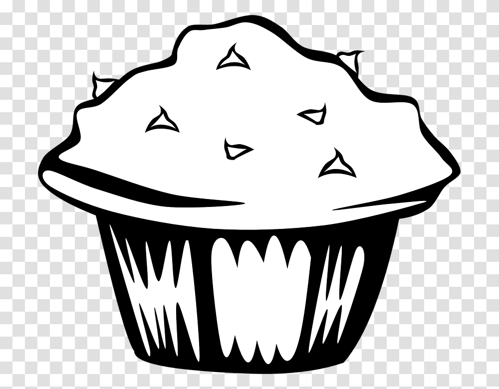 Muffin Clipart Bakery Food, Cupcake, Cream, Dessert, Creme Transparent Png