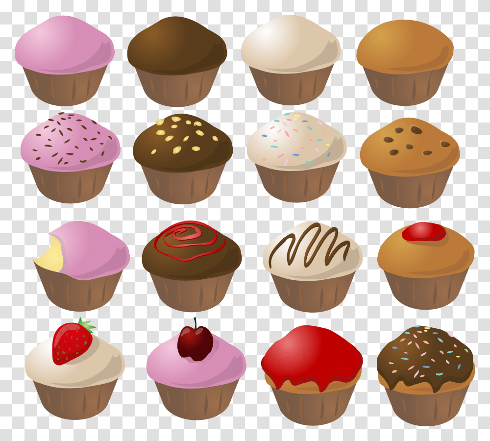 Muffin, Food, Cupcake, Cream, Dessert Transparent Png