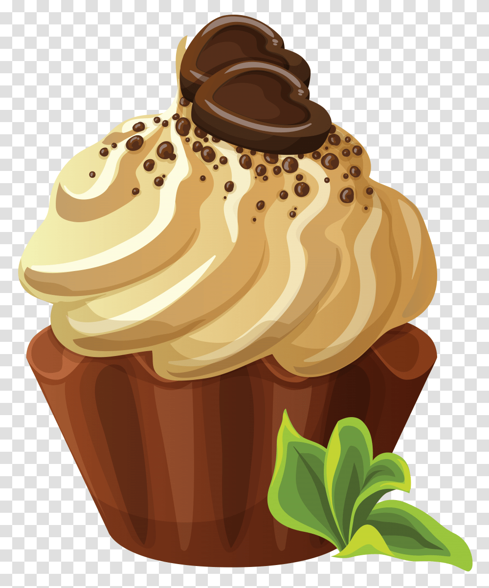 Muffin, Food, Cupcake, Cream, Dessert Transparent Png