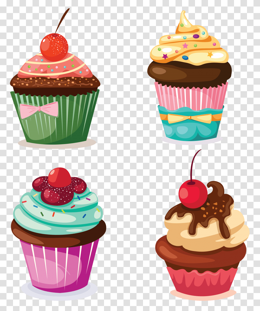 Muffin, Food, Cupcake, Cream, Dessert Transparent Png