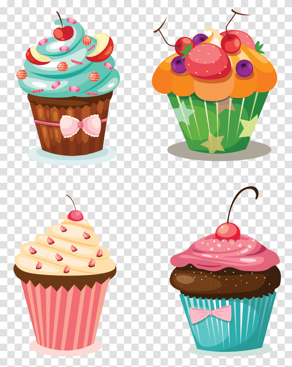 Muffin, Food, Cupcake, Cream, Dessert Transparent Png