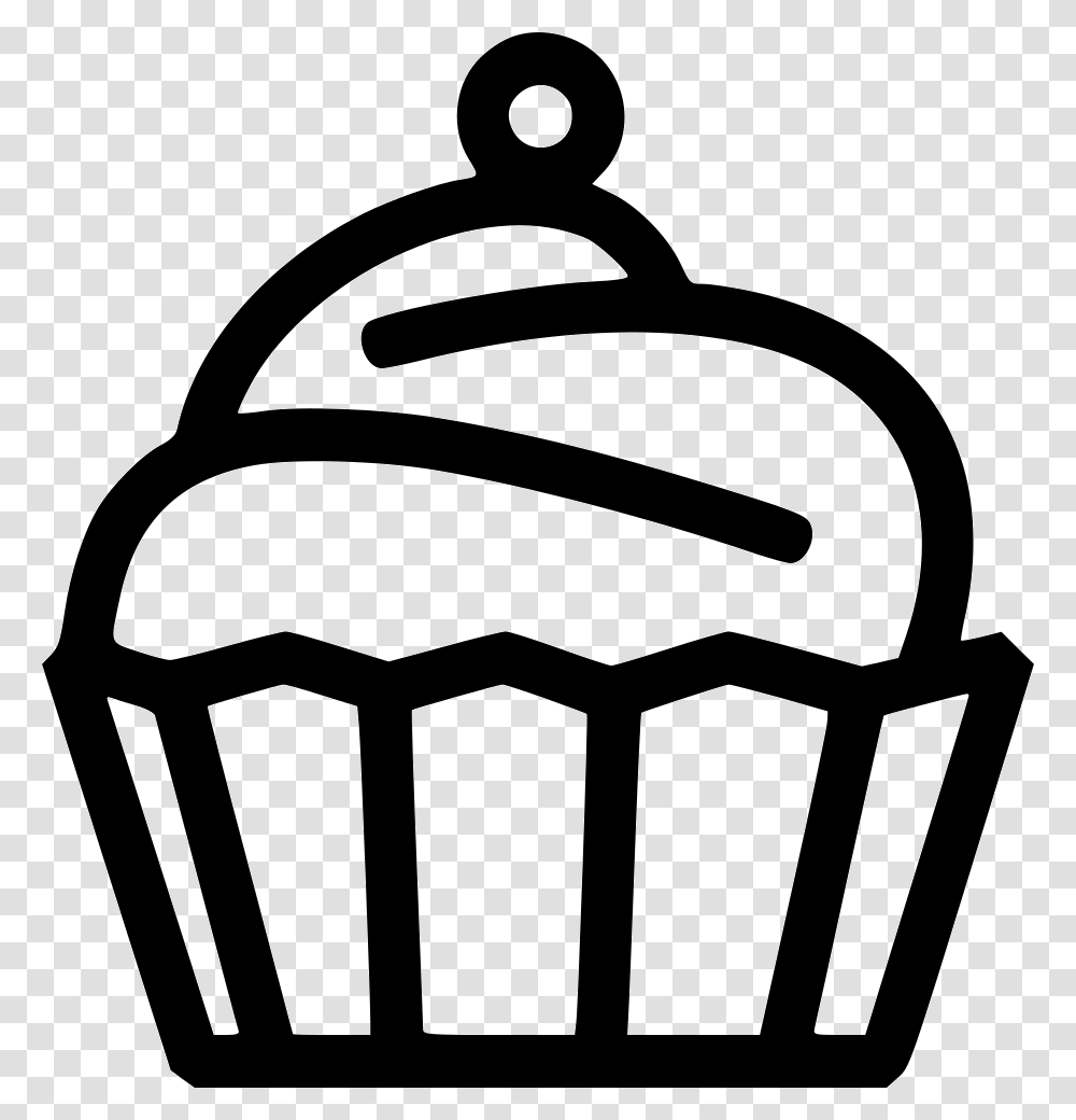 Muffin, Food, Stencil, Cake, Dessert Transparent Png