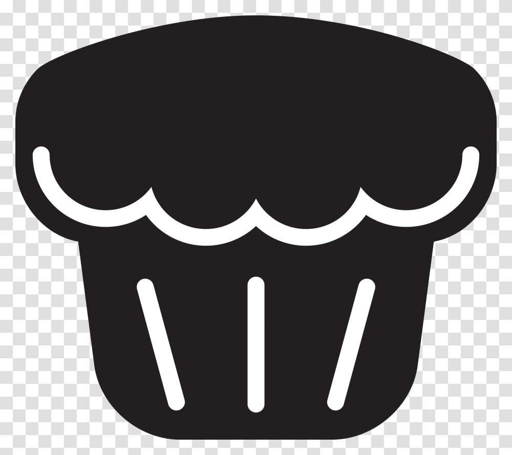 Muffin, Food, Stencil, Silhouette Transparent Png