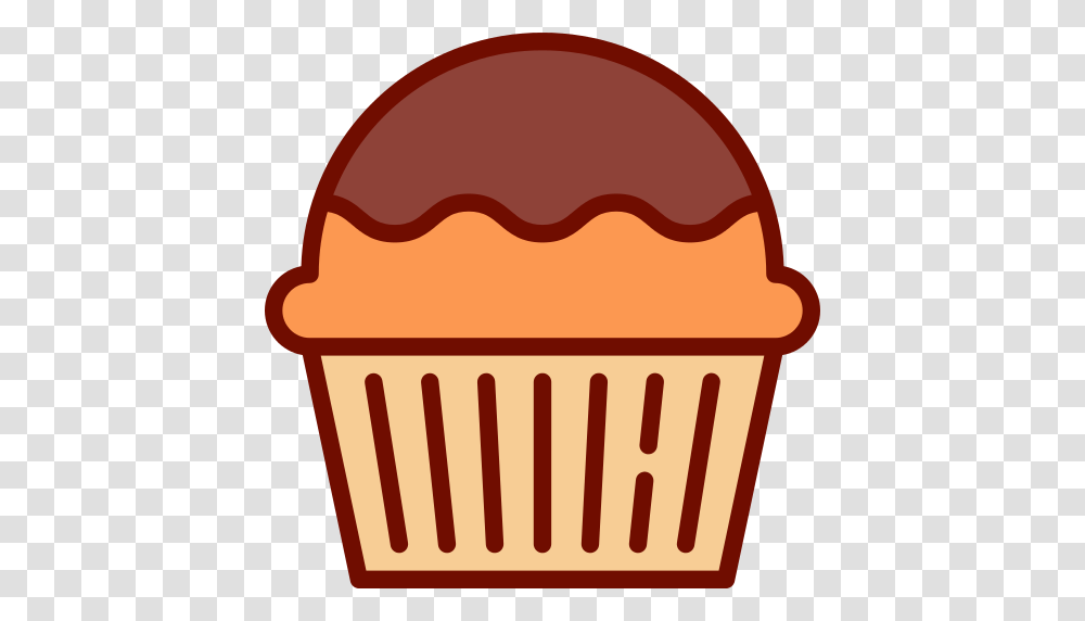 Muffin Icon, Cupcake, Cream, Dessert, Food Transparent Png
