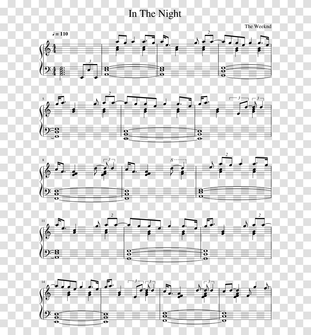 Muffin Song Piano Sheet Music, Gray, World Of Warcraft Transparent Png