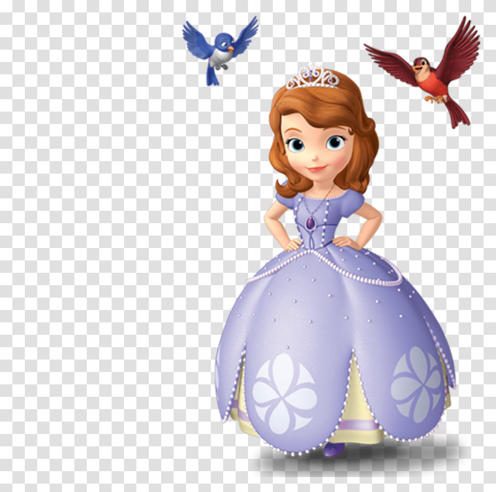 Muffins With Mom Clipart Princesita Sofia, Doll, Toy, Bird, Animal Transparent Png